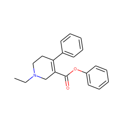 CCN1CCC(c2ccccc2)=C(C(=O)Oc2ccccc2)C1 ZINC000013782806