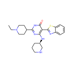 CCN1CCC(c2nc(N[C@@H]3CCCNC3)c(-c3nc4ccccc4s3)c(=O)[nH]2)CC1 ZINC001772608017