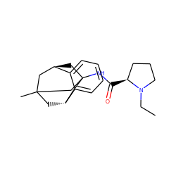 CCN1CCC[C@@H]1C(=O)NC12C[C@@H]3CC(C)(C[C@H](C1)c1ccccc13)C2 ZINC000653798380