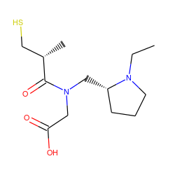 CCN1CCC[C@@H]1CN(CC(=O)O)C(=O)[C@@H](C)CS ZINC000027727170
