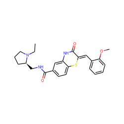 CCN1CCC[C@@H]1CNC(=O)c1ccc2c(c1)NC(=O)/C(=C/c1ccccc1OC)S2 ZINC000095555184