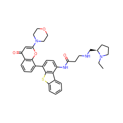 CCN1CCC[C@@H]1CNCCC(=O)Nc1ccc(-c2cccc3c(=O)cc(N4CCOCC4)oc23)c2sc3ccccc3c12 ZINC000101696095