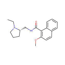 CCN1CCC[C@H]1CNC(=O)c1c(OC)ccc2ccccc12 ZINC000029470926