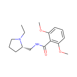 CCN1CCC[C@H]1CNC(=O)c1c(OC)cccc1OC ZINC000028259401