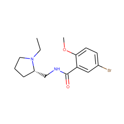 CCN1CCC[C@H]1CNC(=O)c1cc(Br)ccc1OC ZINC000026384767