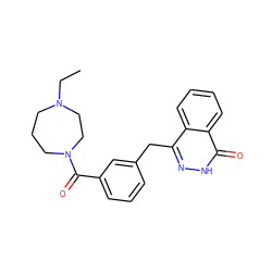 CCN1CCCN(C(=O)c2cccc(Cc3n[nH]c(=O)c4ccccc34)c2)CC1 ZINC000028570295