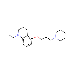 CCN1CCCc2c(OCCCN3CCCCC3)cccc21 ZINC000034151126