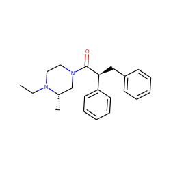 CCN1CCN(C(=O)[C@@H](Cc2ccccc2)c2ccccc2)C[C@@H]1C ZINC000095554653