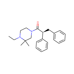 CCN1CCN(C(=O)[C@@H](Cc2ccccc2)c2ccccc2)CC1(C)C ZINC000095552184