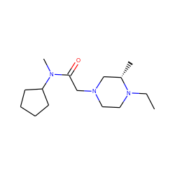 CCN1CCN(CC(=O)N(C)C2CCCC2)C[C@@H]1C ZINC000096271348