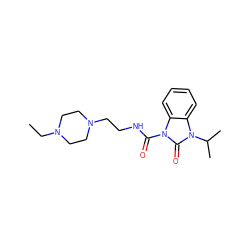 CCN1CCN(CCNC(=O)n2c(=O)n(C(C)C)c3ccccc32)CC1 ZINC000022939324