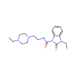 CCN1CCN(CCNC(=O)n2c(=O)n(CC)c3ccccc32)CC1 ZINC000022939294