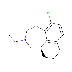 CCN1CCc2c(Cl)ccc3c2[C@@H](CCC3)C1 ZINC000027716767