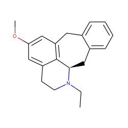 CCN1CCc2cc(OC)cc3c2[C@H]1Cc1ccccc1C3 ZINC000029041730