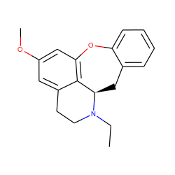 CCN1CCc2cc(OC)cc3c2[C@H]1Cc1ccccc1O3 ZINC000013805103