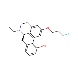 CCN1CCc2cc(OCCCF)cc3c2[C@H]1Cc1cccc(O)c1-3 ZINC000066077823