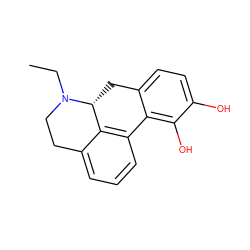 CCN1CCc2cccc3c2[C@H]1Cc1ccc(O)c(O)c1-3 ZINC000027518486