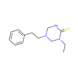 CCN1CN(CCc2ccccc2)CNC1=S ZINC000020188336