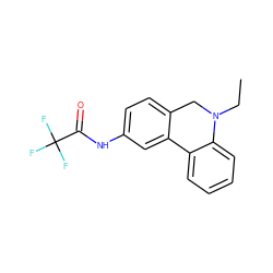 CCN1Cc2ccc(NC(=O)C(F)(F)F)cc2-c2ccccc21 ZINC000013490281