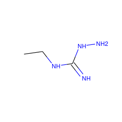 CCNC(=N)NN ZINC000038890488