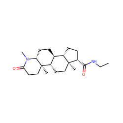 CCNC(=O)[C@H]1CC[C@H]2[C@@H]3CC[C@H]4N(C)C(=O)CC[C@]4(C)[C@H]3CC[C@]12C ZINC000098085207