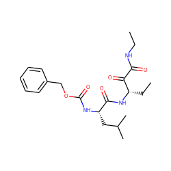 CCNC(=O)C(=O)[C@H](CC)NC(=O)[C@H](CC(C)C)NC(=O)OCc1ccccc1 ZINC000003808623