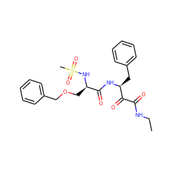 CCNC(=O)C(=O)[C@H](Cc1ccccc1)NC(=O)[C@@H](COCc1ccccc1)NS(C)(=O)=O ZINC000013780262