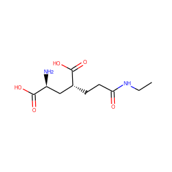 CCNC(=O)CC[C@H](C[C@H](N)C(=O)O)C(=O)O ZINC000040933345