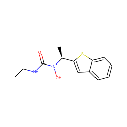 CCNC(=O)N(O)[C@@H](C)c1cc2ccccc2s1 ZINC000013762809