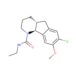 CCNC(=O)N1CCC[C@@H]2Cc3cc(Cl)c(OC)cc3[C@H]21 ZINC000299823240