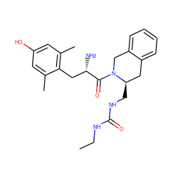 CCNC(=O)NC[C@@H]1Cc2ccccc2CN1C(=O)[C@@H](N)Cc1c(C)cc(O)cc1C ZINC000013863369