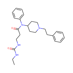 CCNC(=O)NCCC(=O)N(c1ccccc1)C1CCN(CCc2ccccc2)CC1 ZINC000036216365