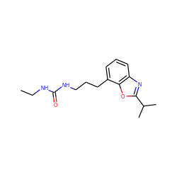 CCNC(=O)NCCCc1cccc2nc(C(C)C)oc12 ZINC000027212795