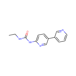 CCNC(=O)Nc1ccc(-c2cccnc2)cn1 ZINC000169313072