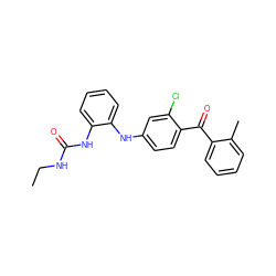 CCNC(=O)Nc1ccccc1Nc1ccc(C(=O)c2ccccc2C)c(Cl)c1 ZINC000013531310