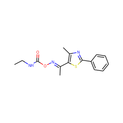 CCNC(=O)O/N=C(\C)c1sc(-c2ccccc2)nc1C ZINC000004050448