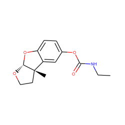 CCNC(=O)Oc1ccc2c(c1)[C@]1(C)CCO[C@@H]1O2 ZINC000013609145