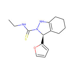 CCNC(=S)N1NC2=C(CCCC2)[C@H]1c1ccco1 ZINC000045366416