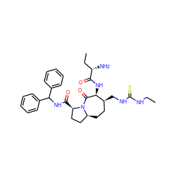 CCNC(=S)NC[C@H]1CC[C@H]2CC[C@@H](C(=O)NC(c3ccccc3)c3ccccc3)N2C(=O)[C@H]1NC(=O)[C@@H](N)CC ZINC000049708526