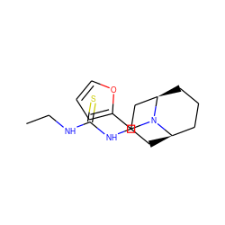 CCNC(=S)NC1C[C@@H]2CCC[C@H](C1)N2Cc1ccco1 ZINC000008685992