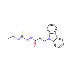 CCNC(=S)NNC(=O)CCn1c2ccccc2c2ccccc21 ZINC000013479019