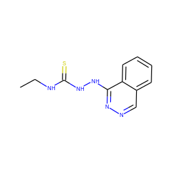 CCNC(=S)NNc1nncc2ccccc12 ZINC000013684438