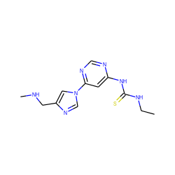 CCNC(=S)Nc1cc(-n2cnc(CNC)c2)ncn1 ZINC001772641467