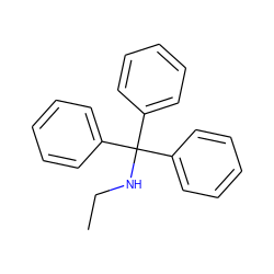 CCNC(c1ccccc1)(c1ccccc1)c1ccccc1 ZINC000006438733