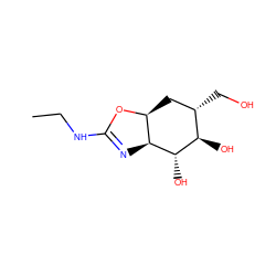 CCNC1=N[C@H]2[C@H](C[C@H](CO)[C@@H](O)[C@@H]2O)O1 ZINC000147606390