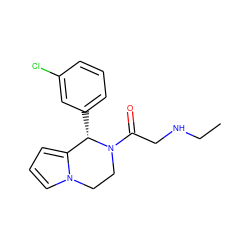 CCNCC(=O)N1CCn2cccc2[C@@H]1c1cccc(Cl)c1 ZINC000035808493