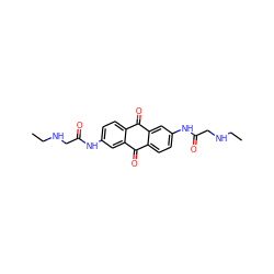 CCNCC(=O)Nc1ccc2c(c1)C(=O)c1ccc(NC(=O)CNCC)cc1C2=O ZINC000005760434