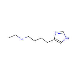 CCNCCCCc1c[nH]cn1 ZINC000013685816