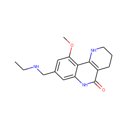 CCNCc1cc(OC)c2c3c(c(=O)[nH]c2c1)CCCN3 ZINC000118733616