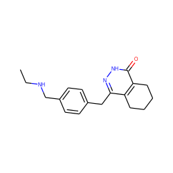 CCNCc1ccc(Cc2n[nH]c(=O)c3c2CCCC3)cc1 ZINC000167304062